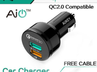 Aukey CC-T7 Quick Charge 3.0 Dual-Port Car Charger