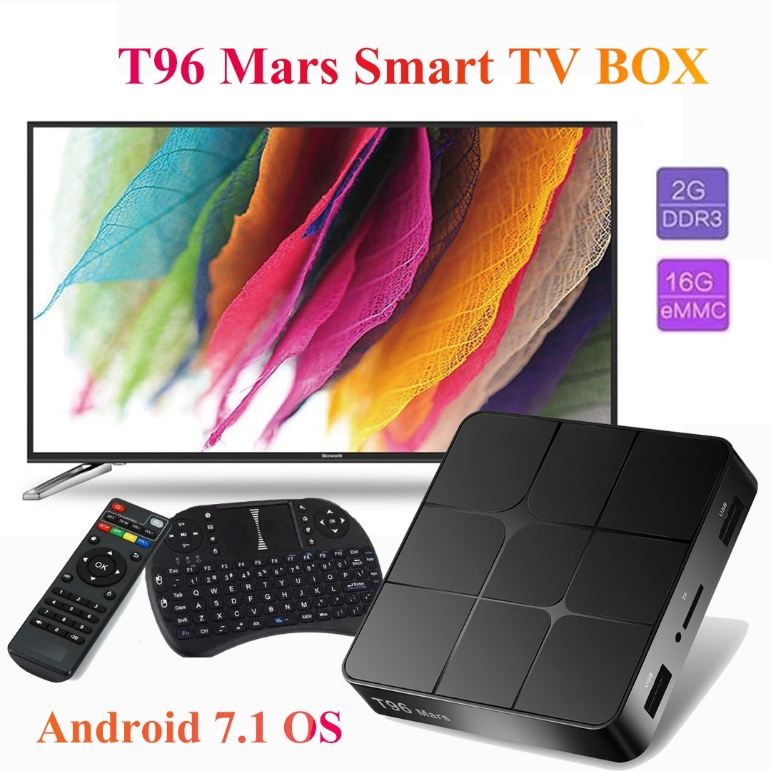 T96 Mars Smart Android TV Box Android 7.1 Amlogic S905W