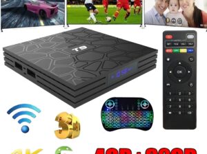 Android Oreo T9 Smart TV Box Quad Core BT 4.0 WIFI 4K Media Player+Backlit keyboard