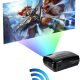 UHAPPY U58 Pro 3200 Lumens LED Video Projector 1280*768 Support 1080P with Android 6.0 Wifi Bluetooth.