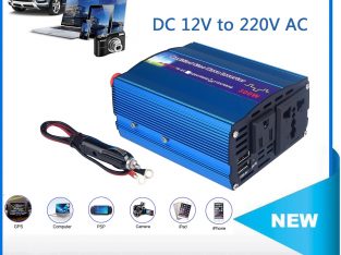 300W Portable Power Inverter for Car DC 12V to AC 220V, with Dual USB Ports