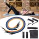 11pcs/set Muscle Flexible Resistance Band Kit