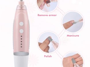 Portable electric manicure nail drill instrument