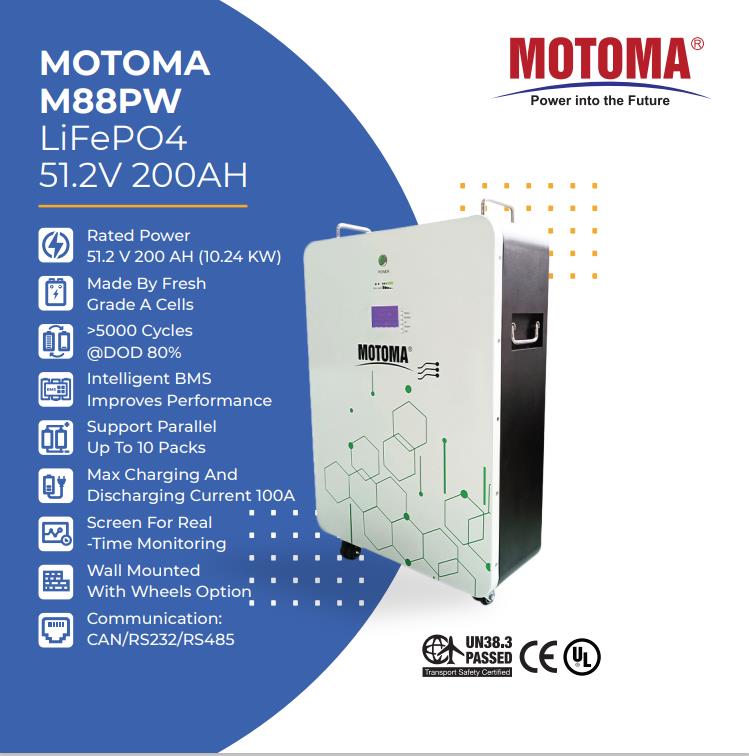 Motoma 48V 200Ah BESS (Battery Energy Storage System)