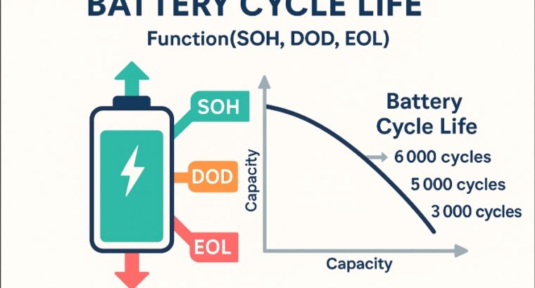 🔋 What Is Battery Cycle Life? Why Different Manufacturers Use Different Standards for SOH, DOD, and EOL